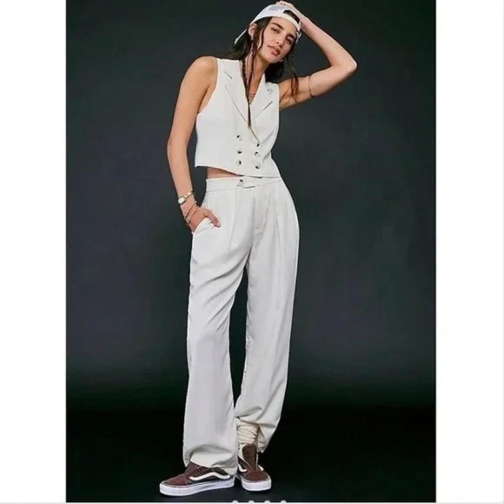 Brand New - Free People Two Piece Gabbie Vest and Pants Suit - Size 12